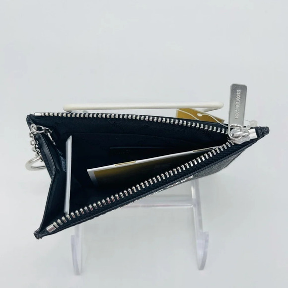 Michael Kors Small TZ Coinpouch wID Black - Picture 5 of 7